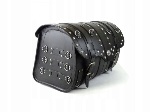 KUFER SKÓRZANY 56 CM DWA KASKI ĆWIEKI ZAMEK KAWASAKI SUZUKI YAMAHA HONDA