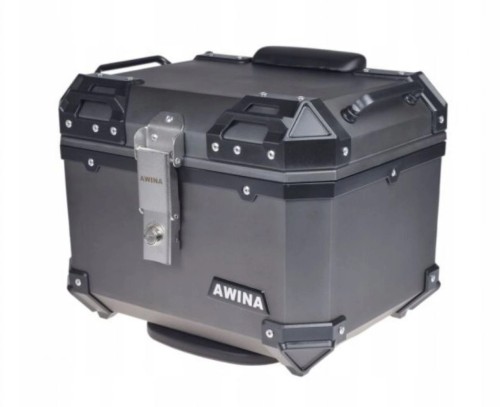 KUFER CENTRALNY MOTOCYKLOWY SZARY AWINA 35L 40X36X32,5