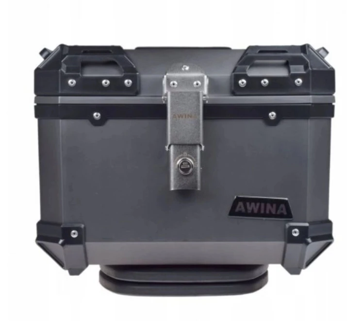 KUFER CENTRALNY MOTOCYKLOWY SZARY AWINA 35L 40X36X32,5