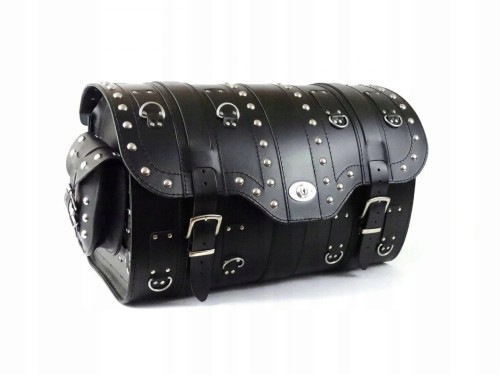 KUFER SKÓRZANY 56 CM DWA KASKI ZAMEK KIESZONKI