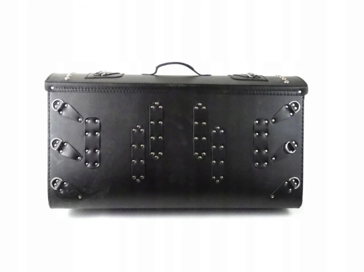 KUFER SKÓRZANY 71 CM ZAMEK ĆWIEKI KIESZONKI KAWASAKI SUZUKI YAMAHA HONDA