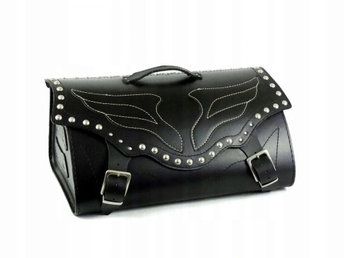 KUFER SKÓRZANY 52 CM USZTYWIONY ĆWIEKI