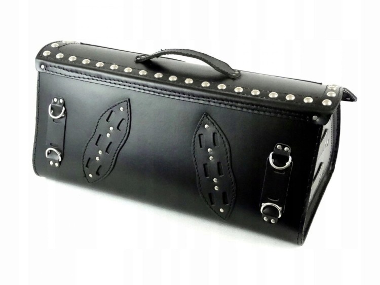 KUFER SKÓRZANY 52 CM USZTYWIONY ĆWIEKI