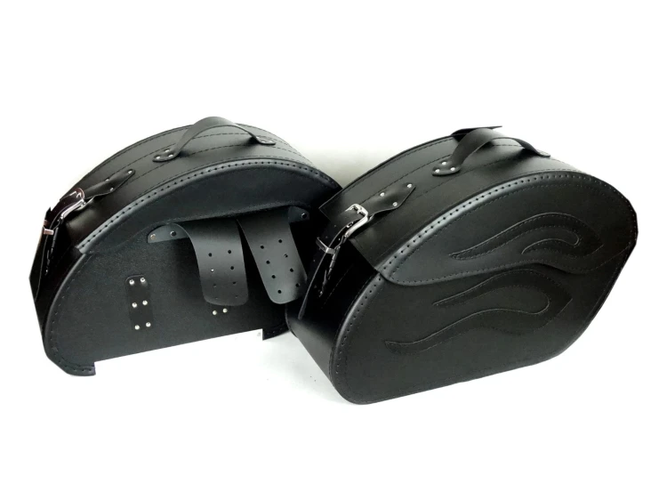 SAKWY SKÓRZANE SKÓRA BOCZNE DUŻE ZAMEK 25L KAWASAKI SUZUKI YAMAHA HONDA