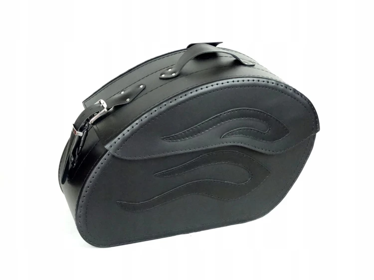 SAKWY SKÓRZANE SKÓRA BOCZNE DUŻE ZAMEK 25L KAWASAKI SUZUKI YAMAHA HONDA