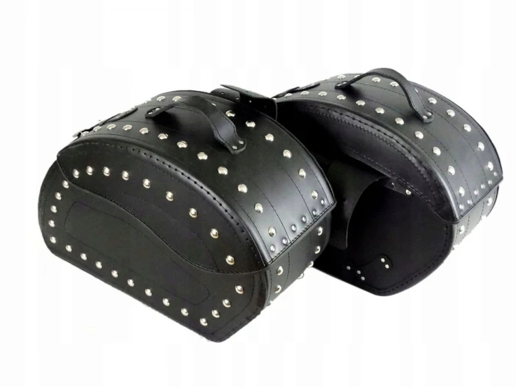 SAKWY SKÓRZANE SKÓRA BOCZNE DUŻE 20L KAWASAKI SUZUKI YAMAHA HONDA