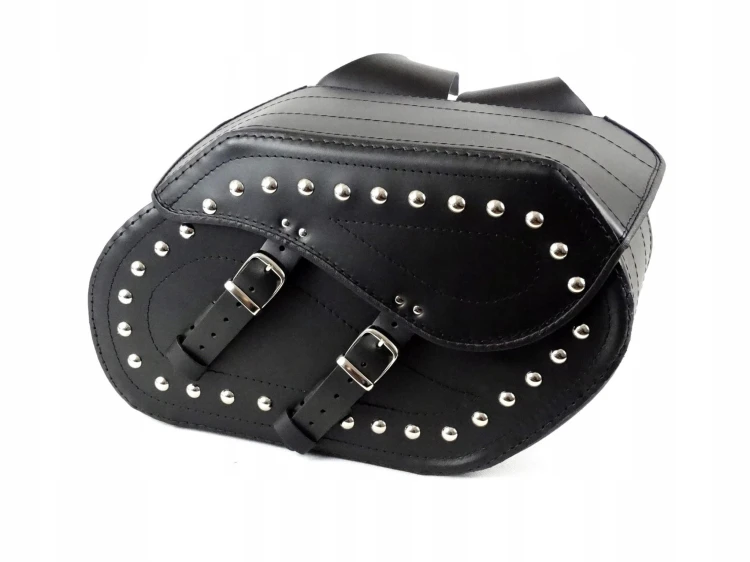 SAKWY SKÓRZANE SKÓRA BOCZNE DUŻE 22L KAWASAKI SUZUKI YAMAHA HONDA