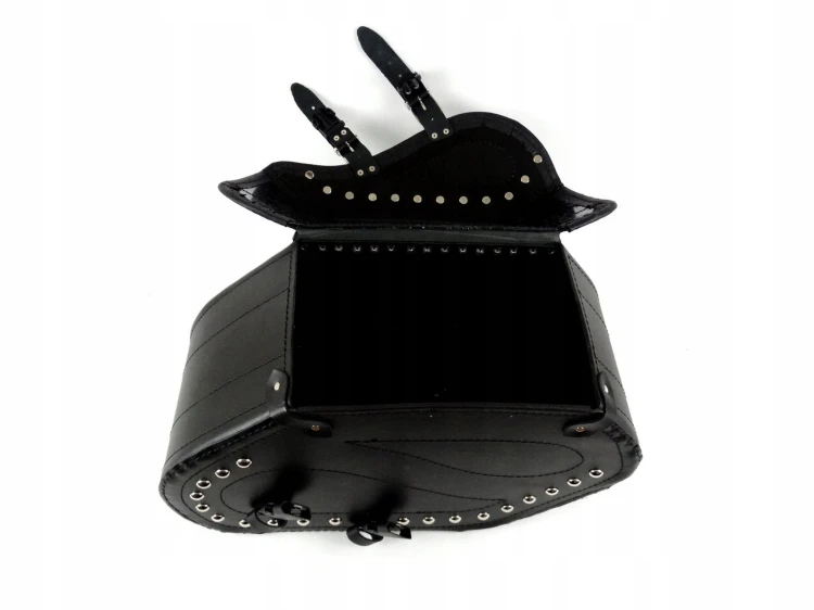 SAKWY SKÓRZANE SKÓRA BOCZNE DUŻE 22L KAWASAKI SUZUKI YAMAHA HONDA