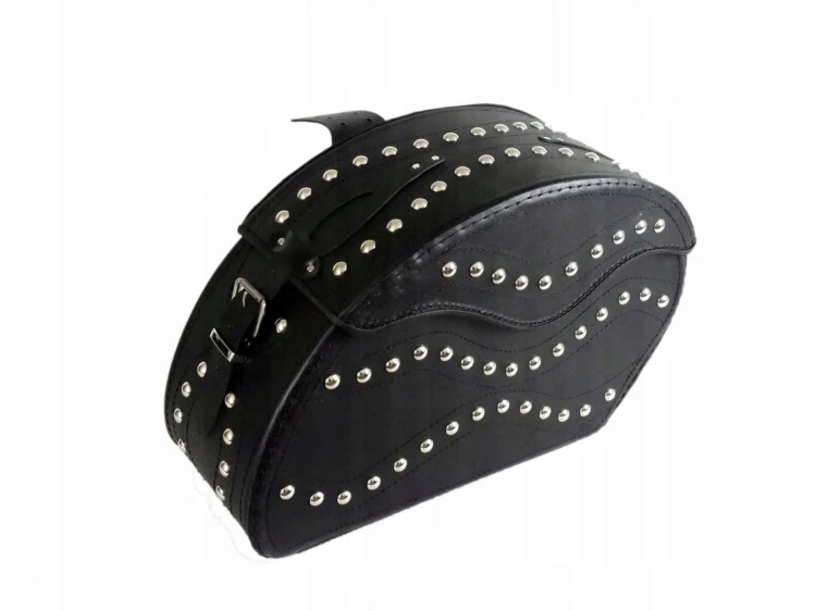 SAKWY SKÓRZANE SKÓRA BOCZNE DUŻE 20L HONDA YAMAHA KAWASAKI SUZUKI