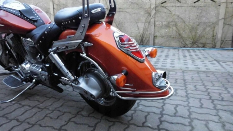NOWY RELING TYLNY TYLIN TYŁ DEDYKOWANE DO HONDA VTX 1300 1800 CHROM