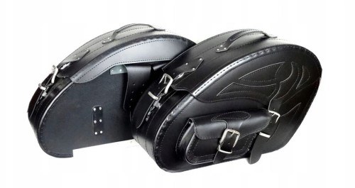 SAKWY SKÓRZANE SKÓRA BOCZNE DUŻE ZAMEK 25L