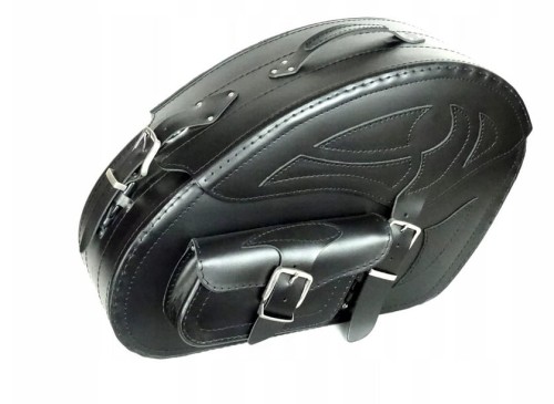 SAKWY SKÓRZANE SKÓRA BOCZNE DUŻE ZAMEK 25L