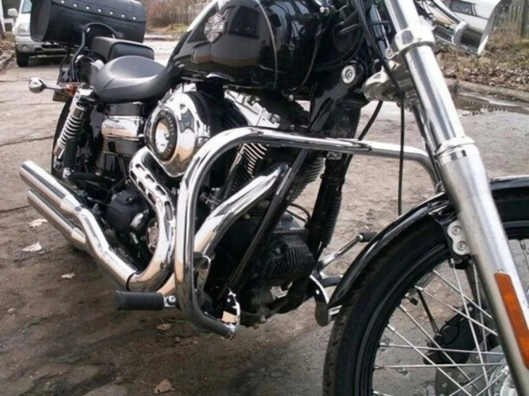 GMOLE PRZEDNIE HARLEY DYNA Wide Glide CHROM
