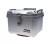 KUFER MOTOCYKLOWY CENTRALNY SKRZYNIA SREBRNY 45L 43.5x38x34 ZESTAW