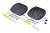 KUFER MOTOCYKLOWY CENTRALNY SKRZYNIA SREBRNY 45L 43.5x38x34 ZESTAW